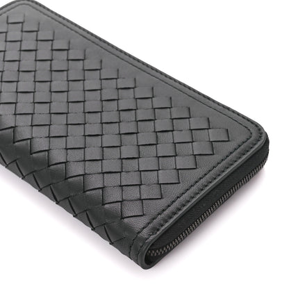 Bottega Veneta Nappa Intrecciato Zip Around Wallet Black 11 of 12