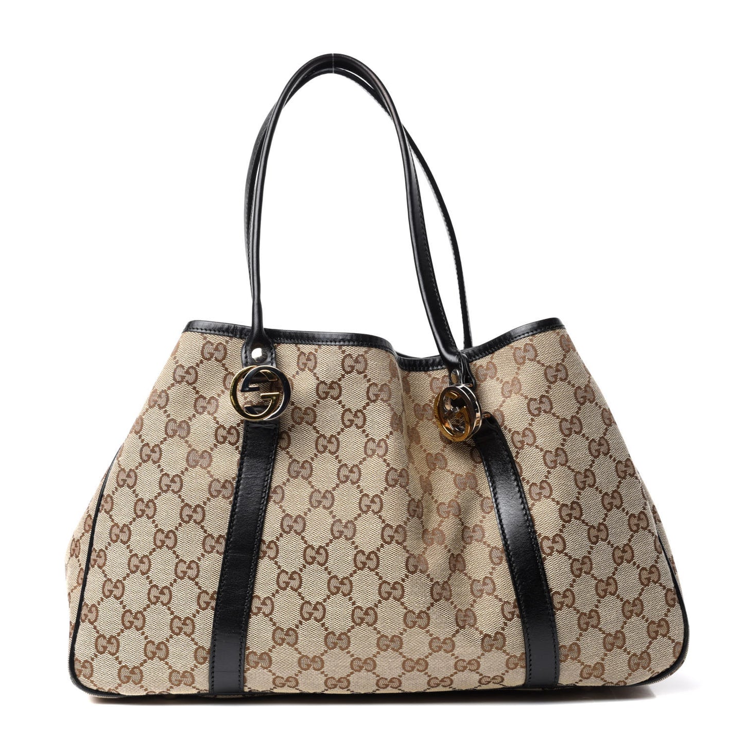 Monogram Medium Twins Tote Black