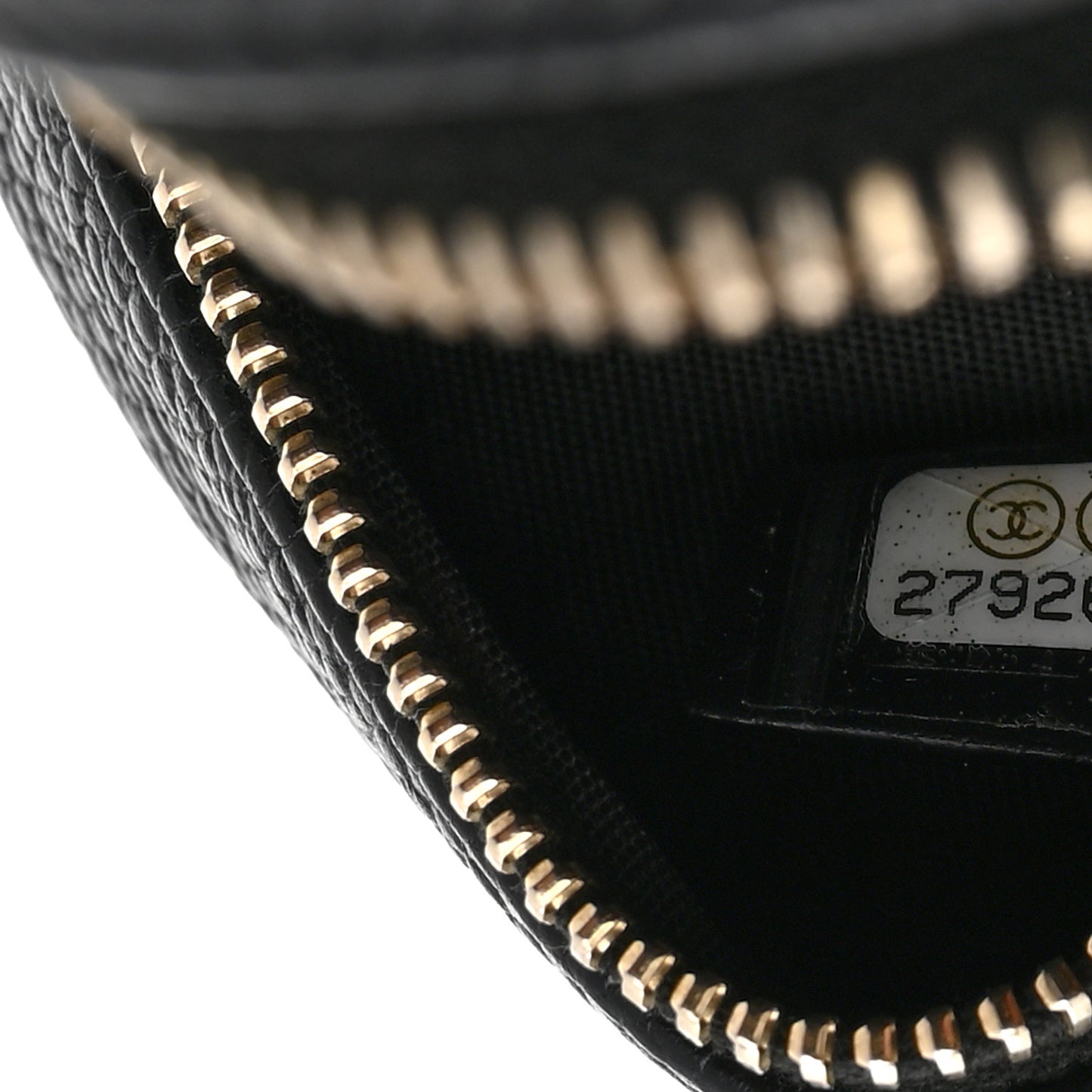 Caviar Quilted Round Filigree Crossbody Black