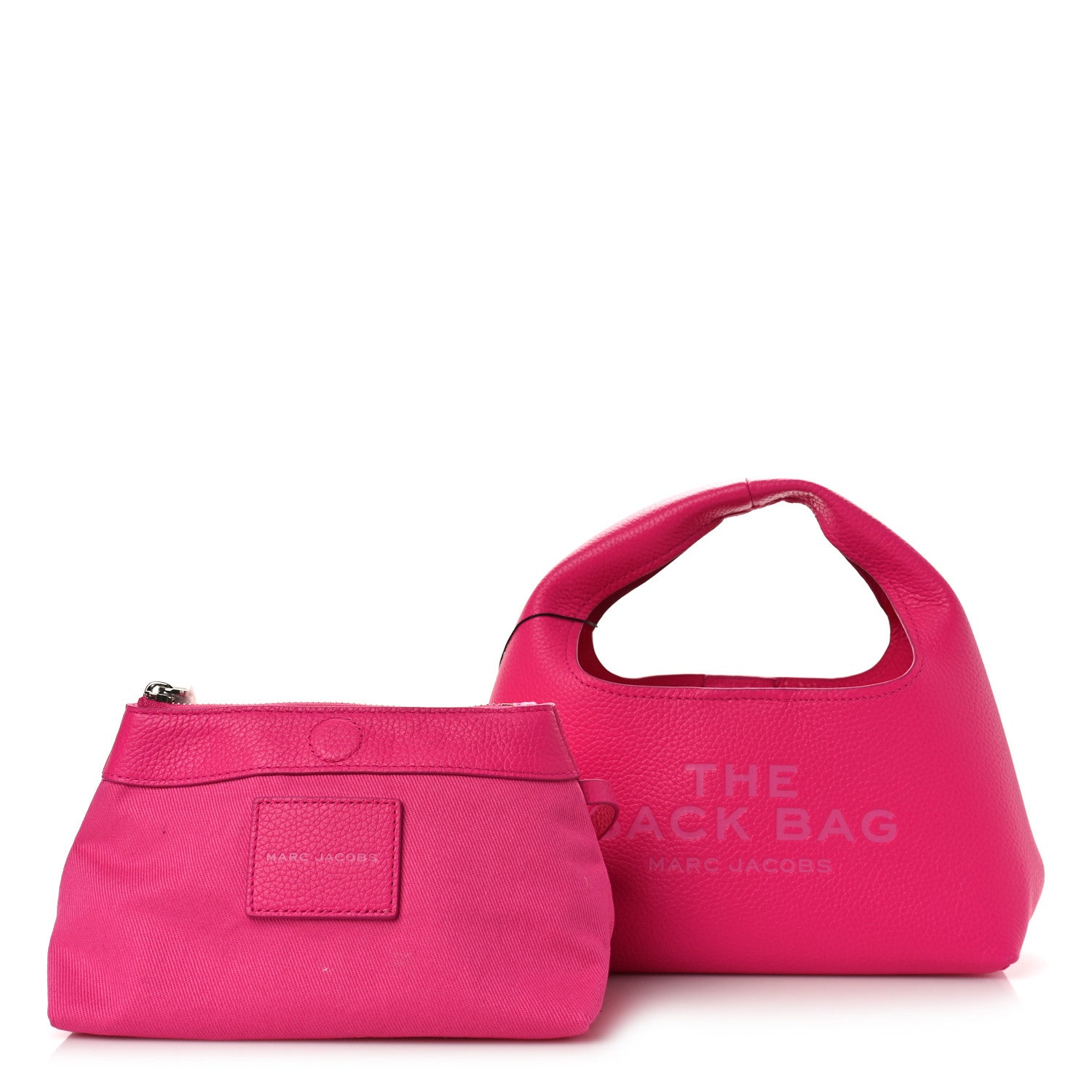 Marc Jacobs Grained Calfskin Mini The Sack Bag Hot Pink 3 of 9
