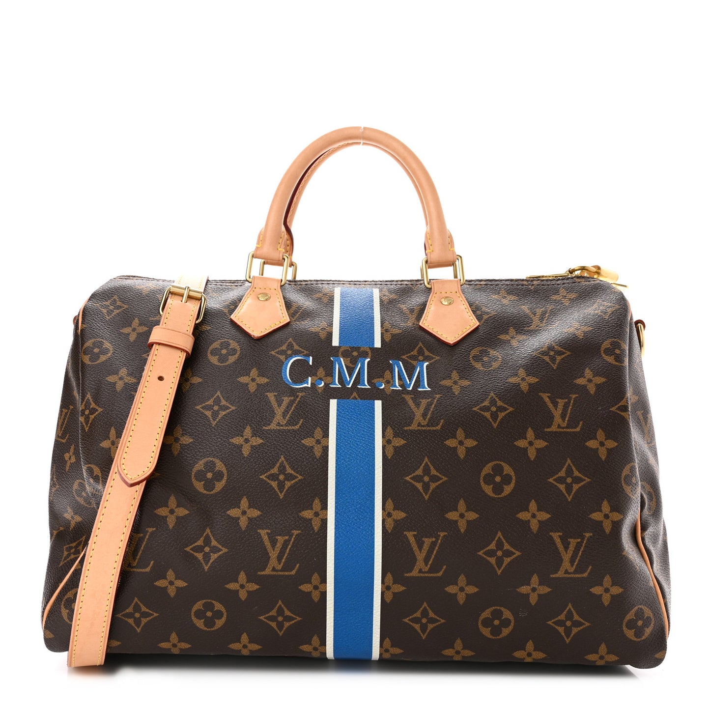 Monogram My LV Heritage Speedy Bandouliere 35 Violet Gris