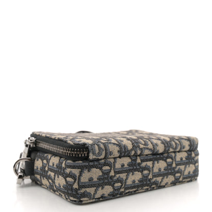 Christian Dior Oblique Pouch Navy Blue 4 of 12