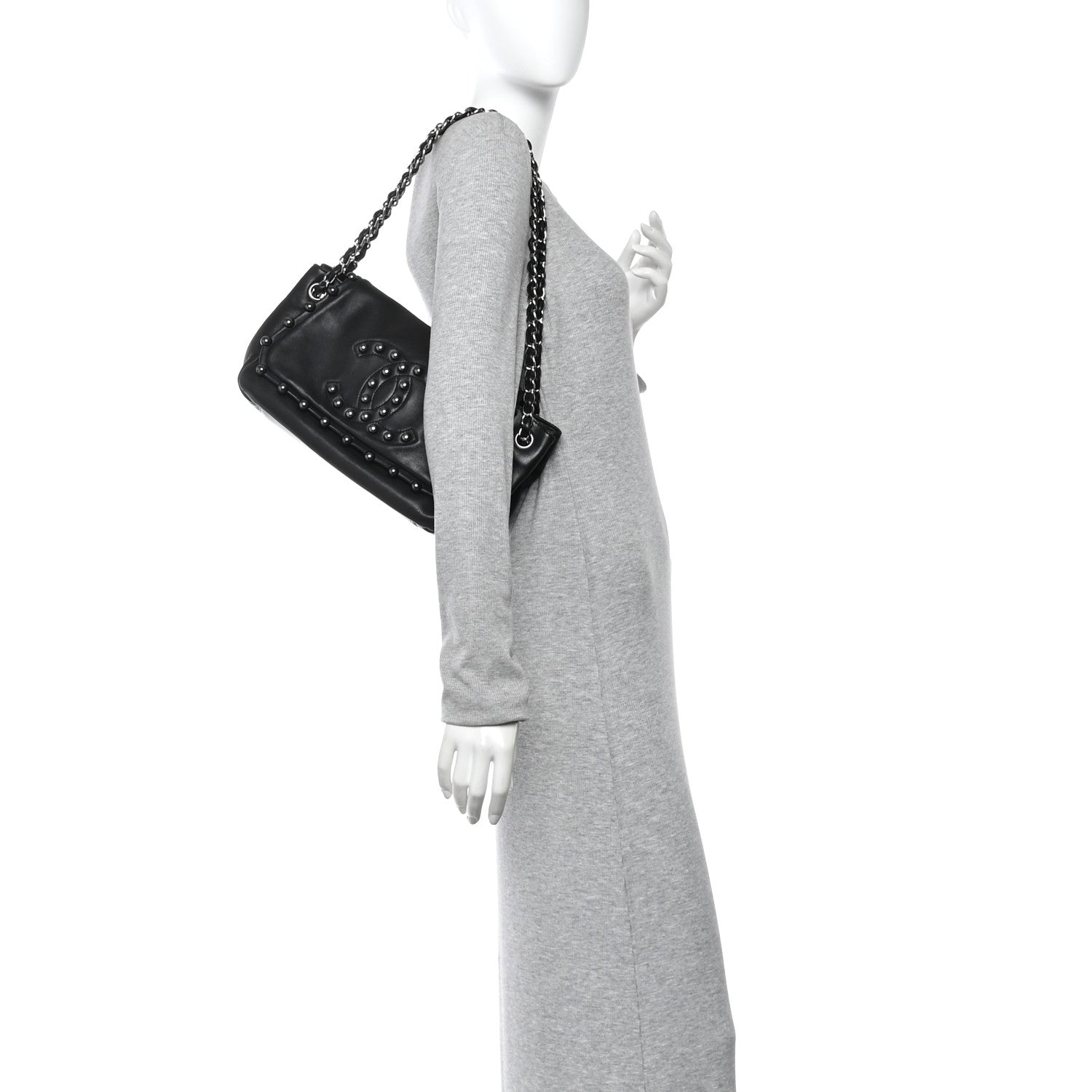 Chanel Lambskin Pearl Obsession Flap Black 2 of 10