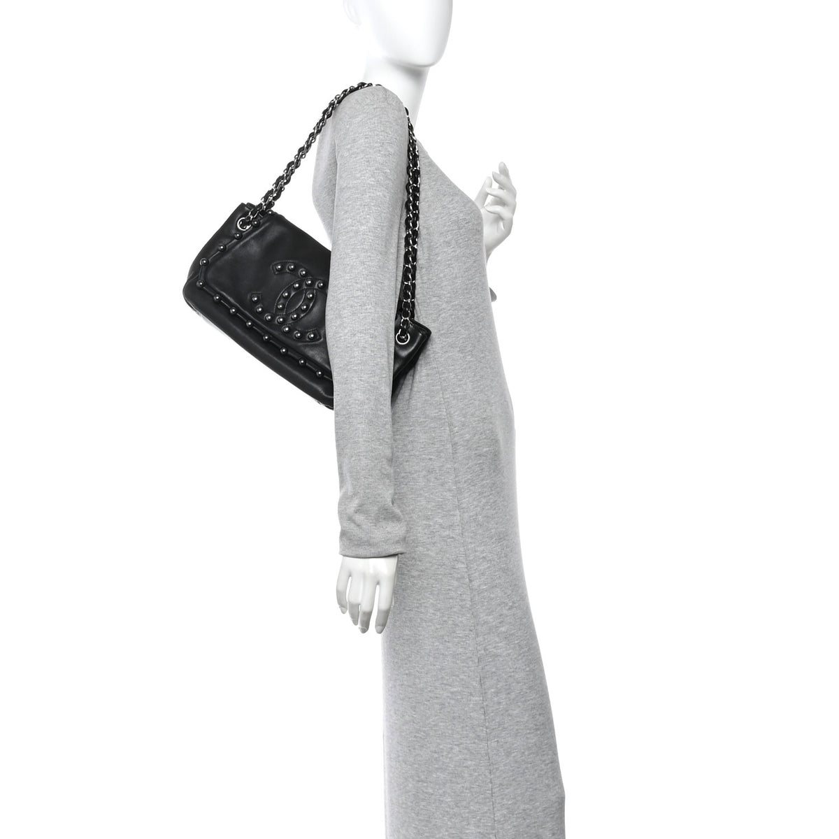 Chanel Lambskin Pearl Obsession Flap Black 2 of 10