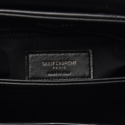 Saint Laurent Calfskin Y Quilted Monogram Toy Loulou Crossbody Bag Black 5 of 11