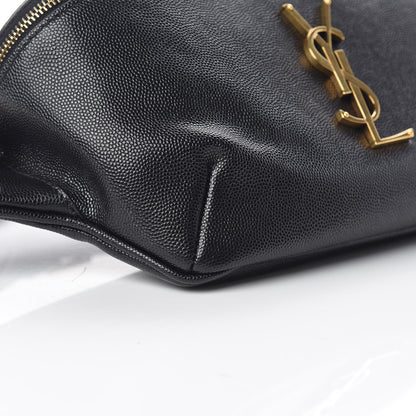 Saint Laurent Grain De Poudre Monogram Belt Bag Black 7 of 9