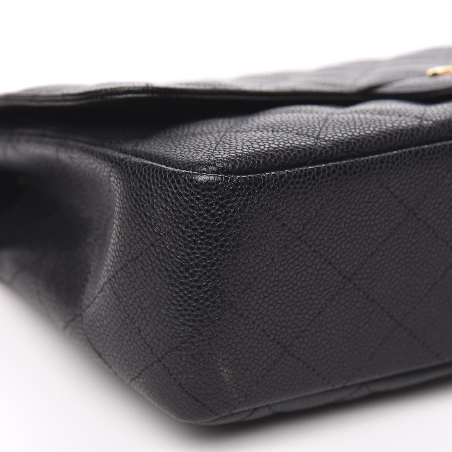 Chanel Caviar Quilted Jumbo Single Flap Black 8 of 12