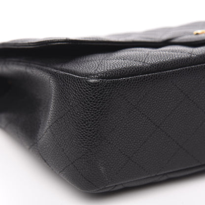Chanel Caviar Quilted Jumbo Single Flap Black 8 of 12
