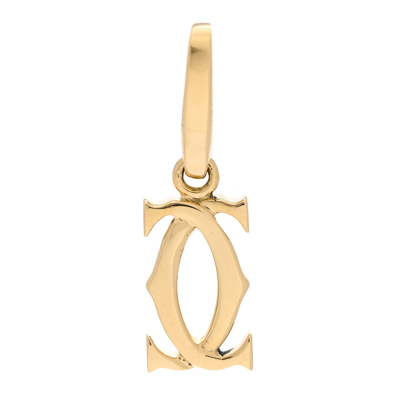 Cartier 18K Yellow Gold Logo Charm 1 of 4