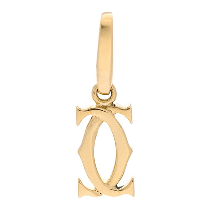 Cartier 18K Yellow Gold Logo Charm 1 of 4