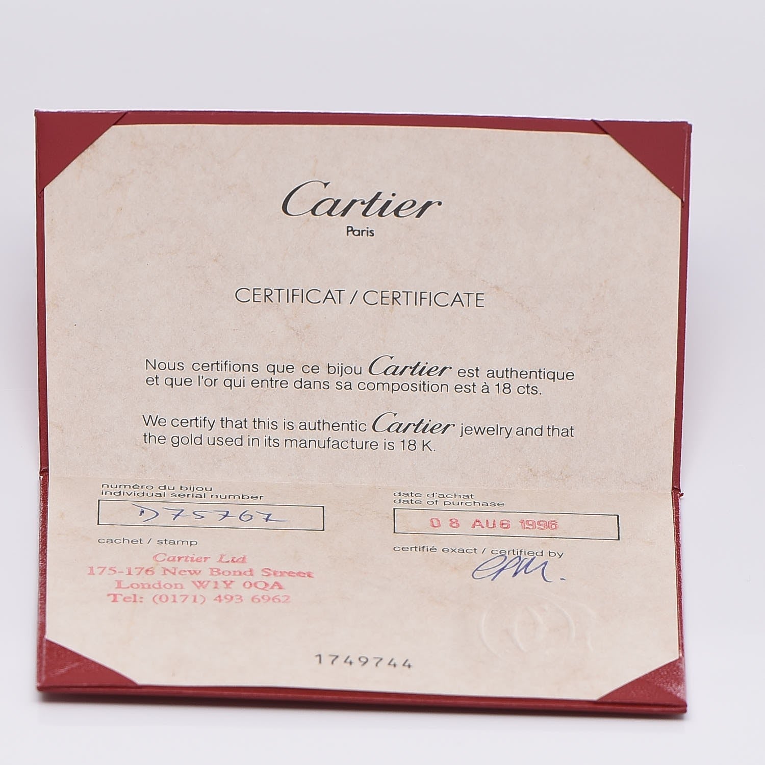 Cartier 18K Yellow Gold LOVE Bracelet 16 7 of 7