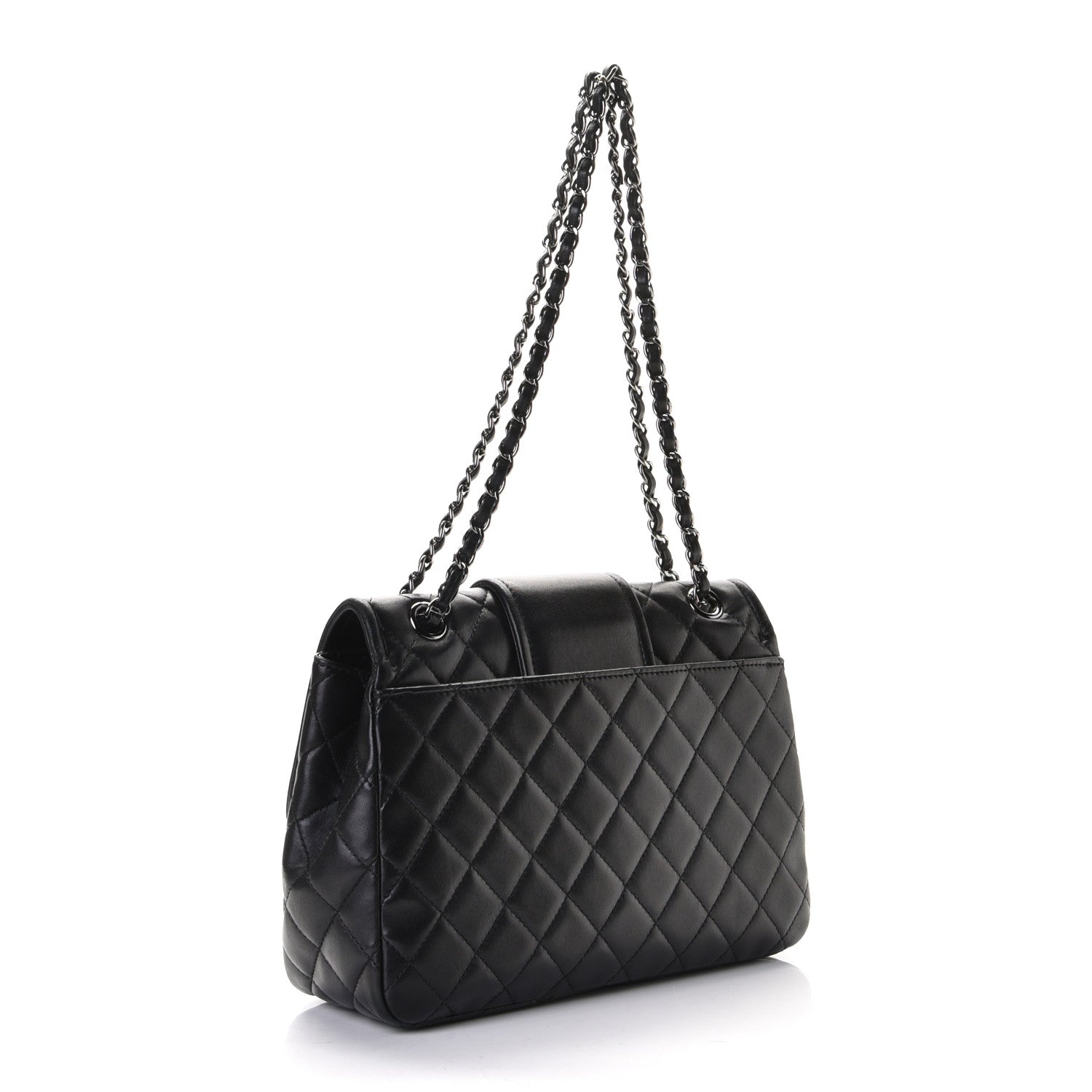 Chanel Lambskin Quilted Elementary Chic Flap Black 2 of 7
