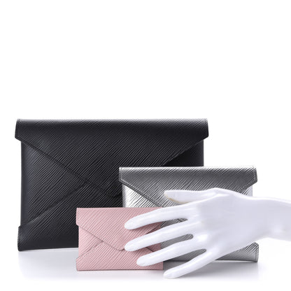 Louis Vuitton Epi Kirigami Pochette Set Black Silver Rose Ballerine 2 of 12