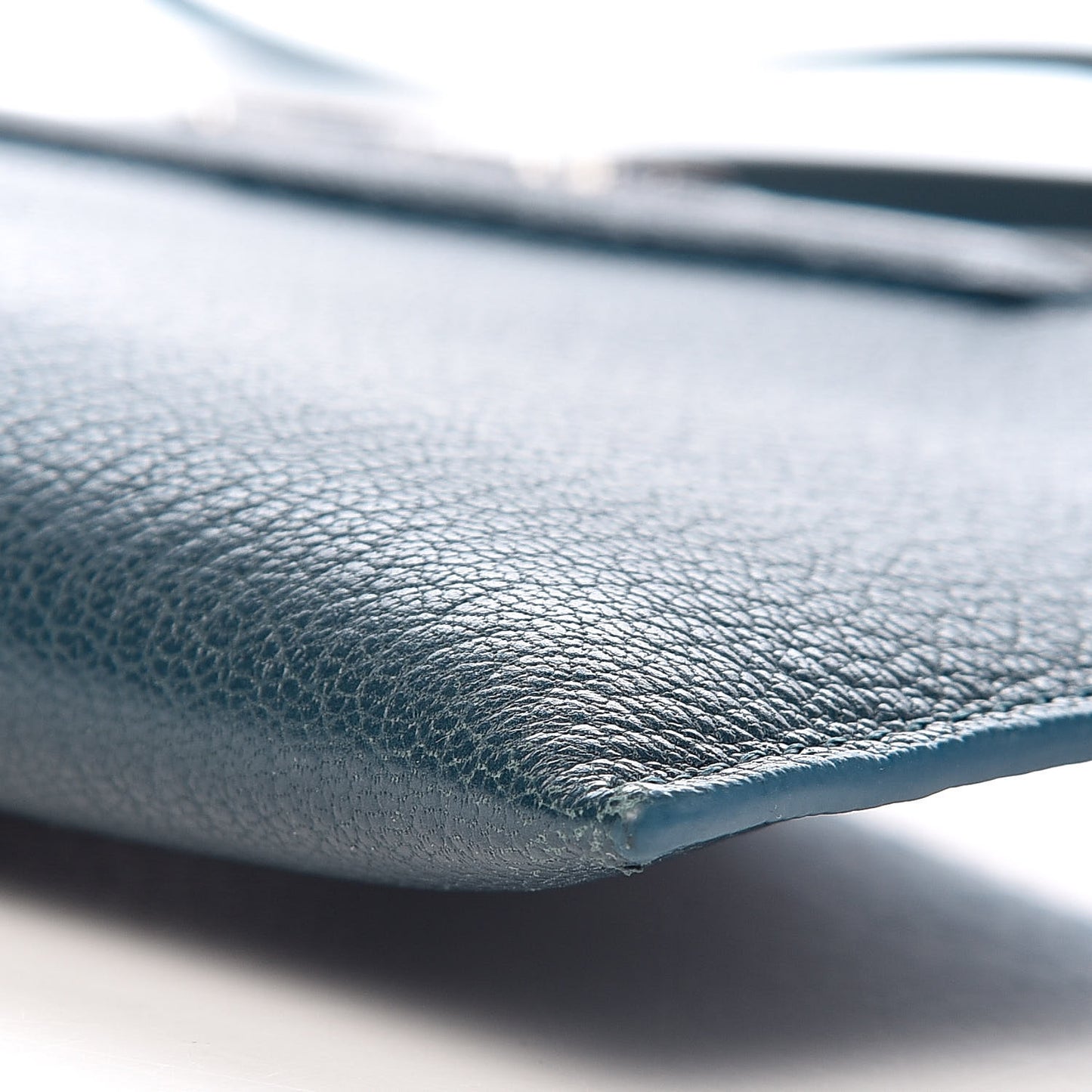 Grained Goatskin Antigona Crossbody Peacock Blue