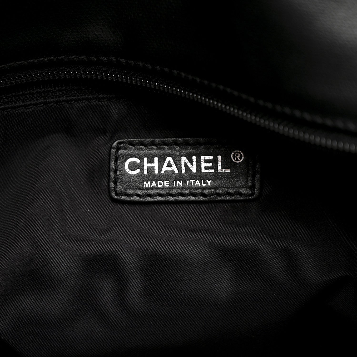 Chanel Coated Canvas Quilted Large Paris Biarritz Tote Black 7 of 17