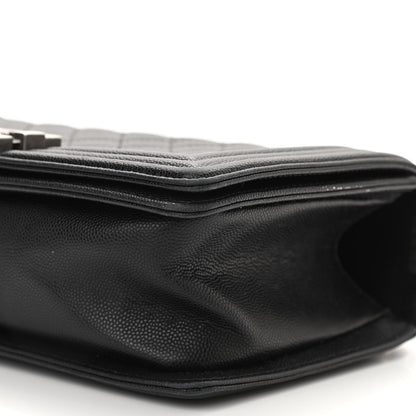 Chanel Caviar Quilted Medium Boy Flap Black 11 of 11