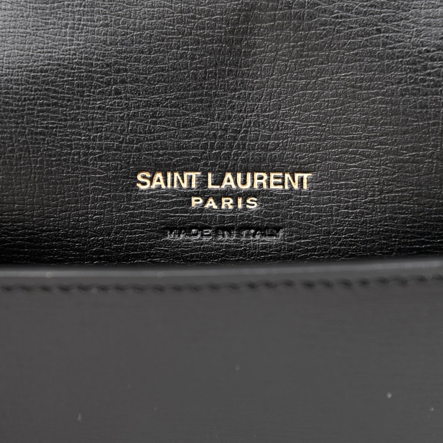 Smooth Calfskin Monogram Phone Holder Crossbody Black