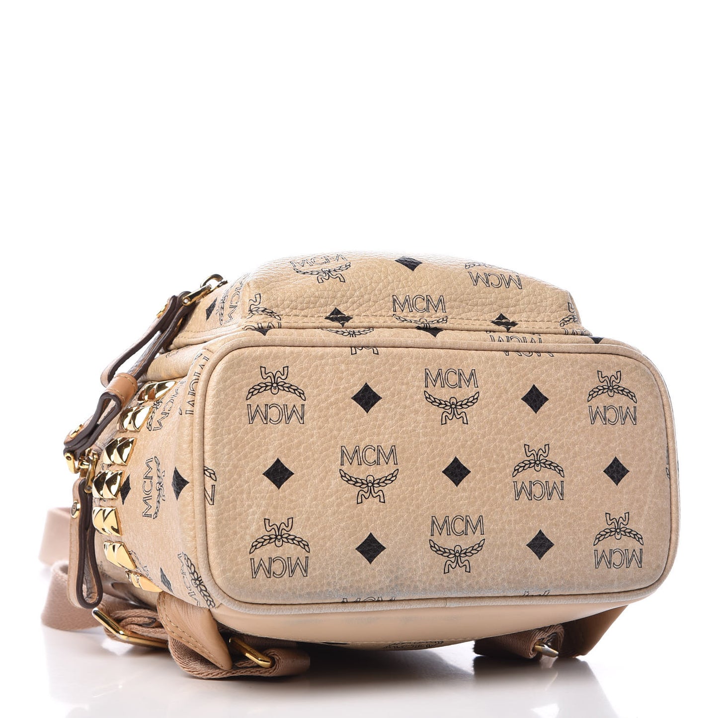 Visetos Side Stud Mini Stark Backpack Beige