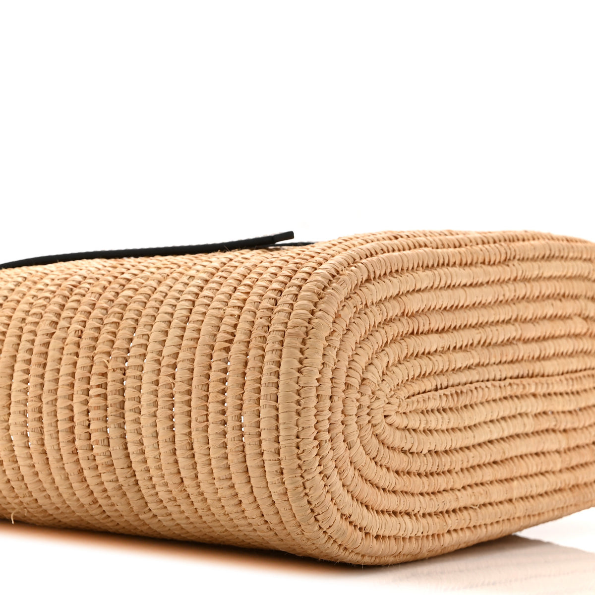 Raffia Small Square Basket Tote Bag Natural Tan