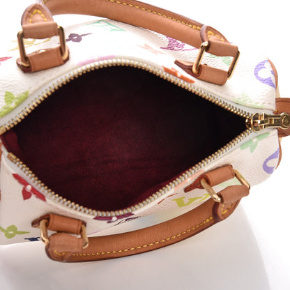 Louis Vuitton Monogram Multicolor Mini Sac HL Speedy White 5 of 10
