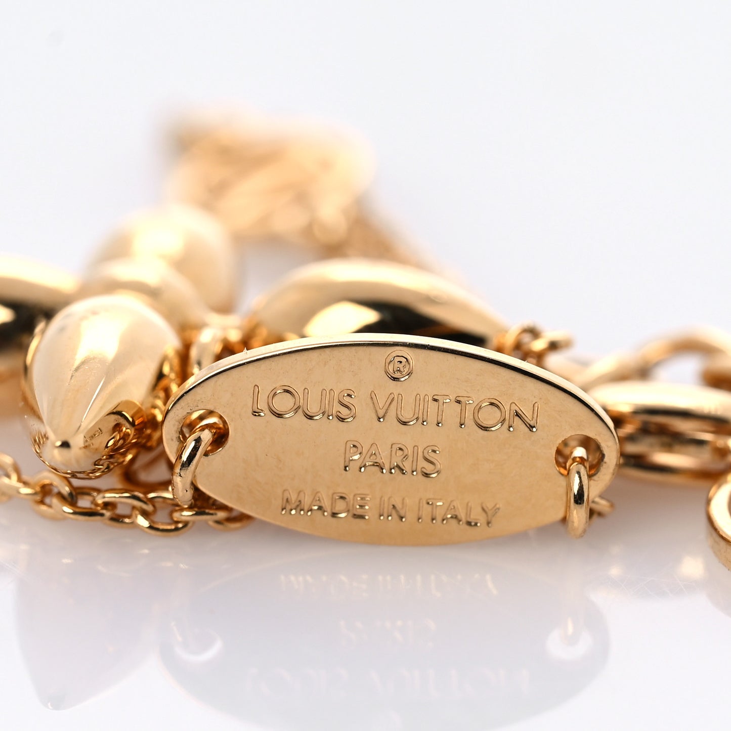 Metal Louisette Charm Bracelet Gold
