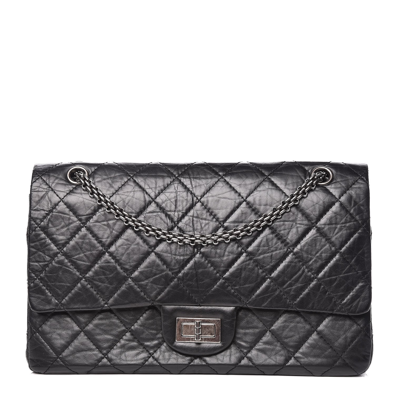 Chanel Aged Calfskin Quilted 2.55 Reissue 227 Flap Black 1 of 10