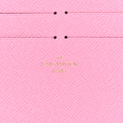 Louis Vuitton Calfskin Felicie Stud Card Holder Insert Rose Ballerine 6 of 7