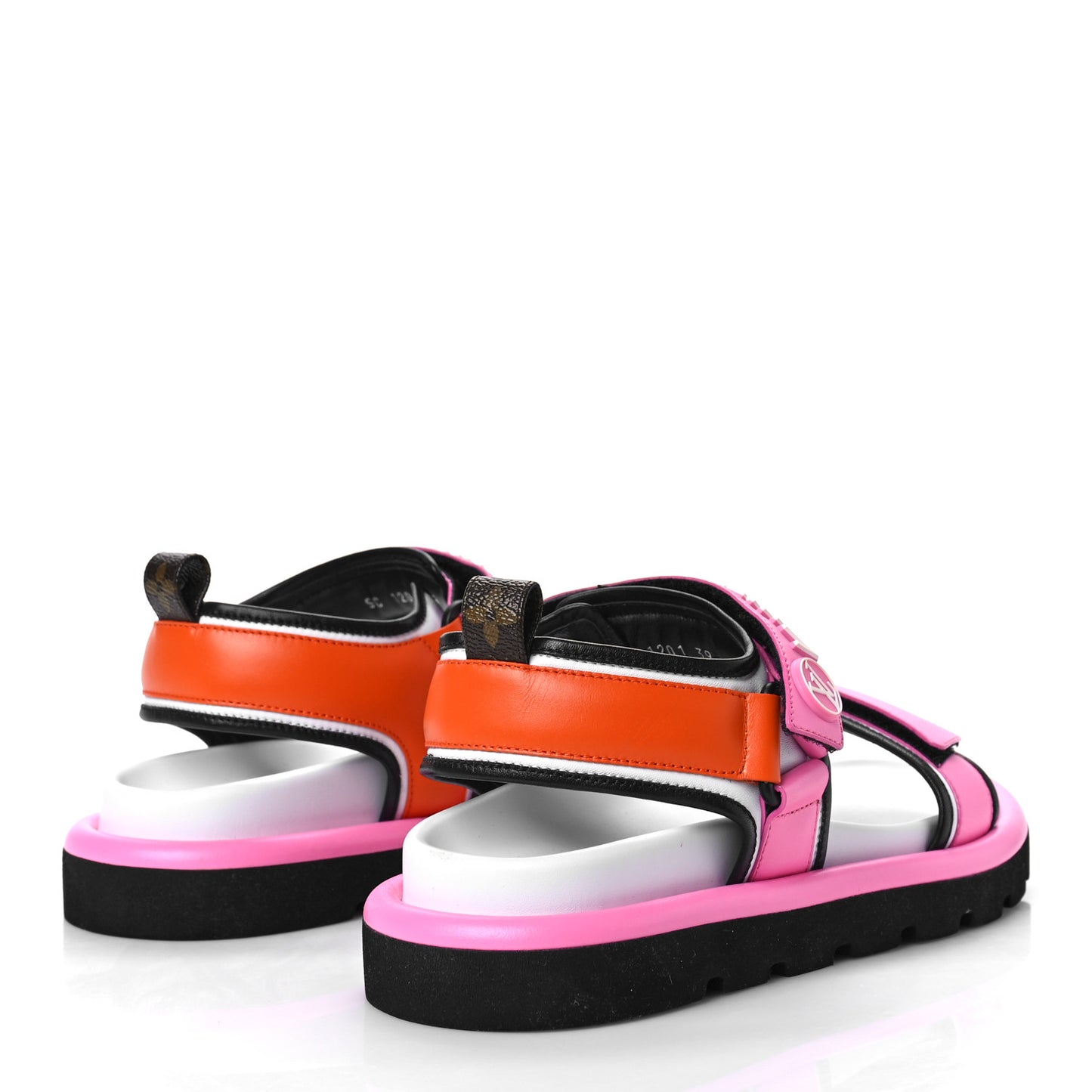 Calfskin Pool Pillow Flat Comfort Sandals 39 Rose Pop Pink
