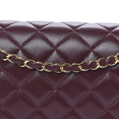 Chanel Sheepskin Quilted Vintage Mademoiselle Flap Dark Red 8 of 14