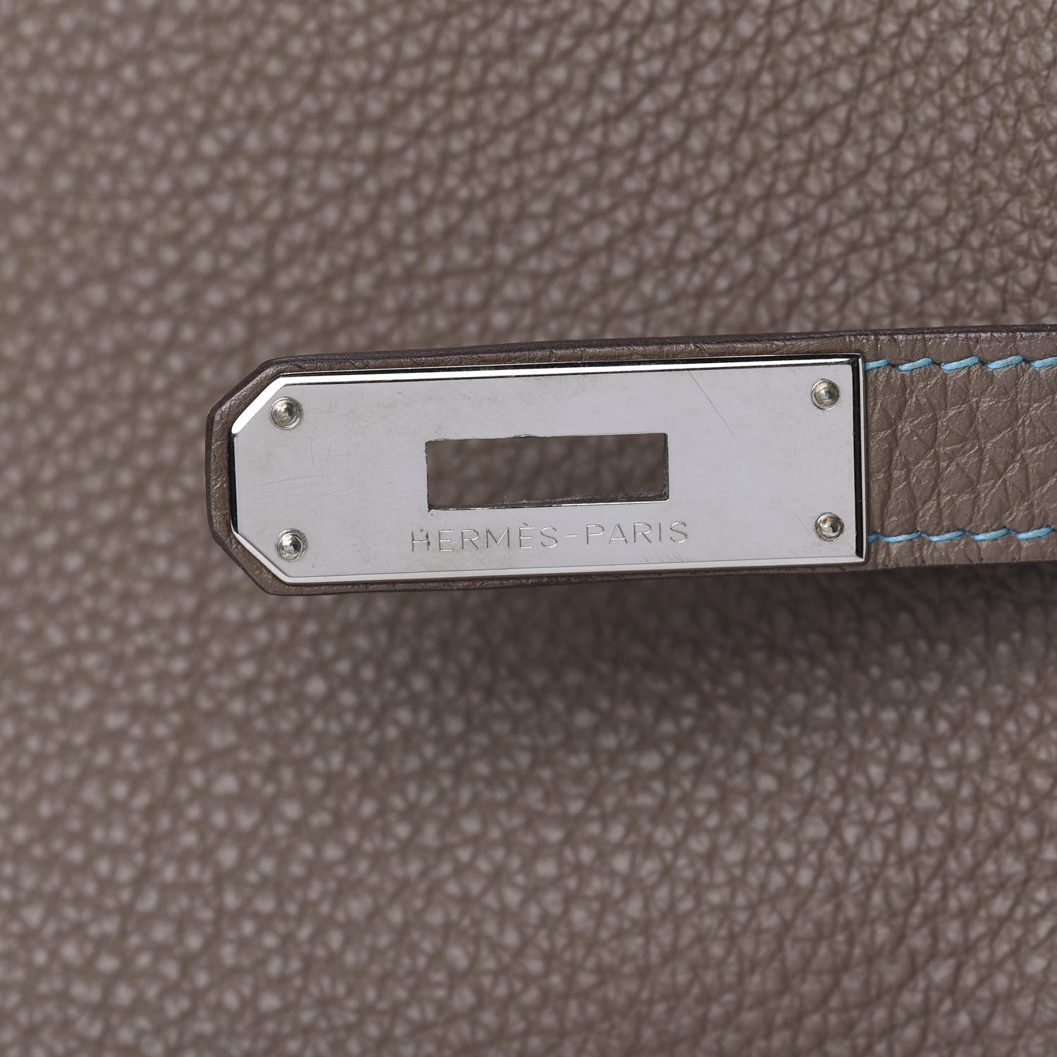 Hermes Togo Kelly Retourne Eclat 35 Etoupe Bleu Azteque 15 of 38