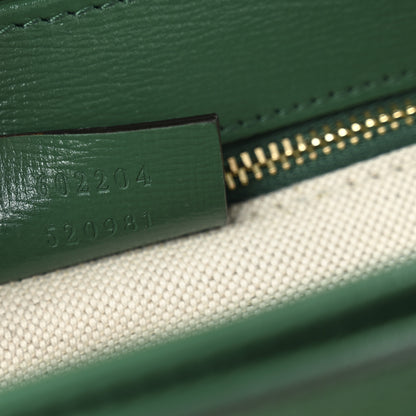 Gucci Azalea Calfskin Horsebit 1955 Shoulder Bag New Shamarock Emerald 7 of 13