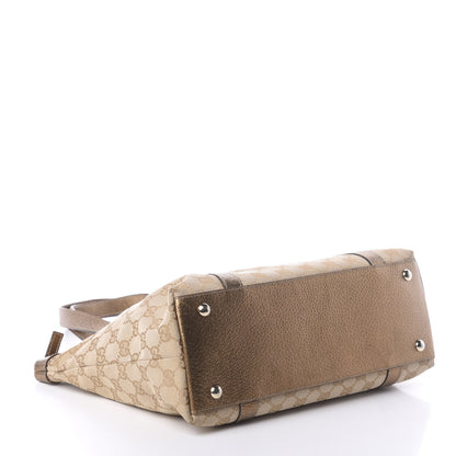 Gucci Monogram Medium Abbey Tote Gold 4 of 10
