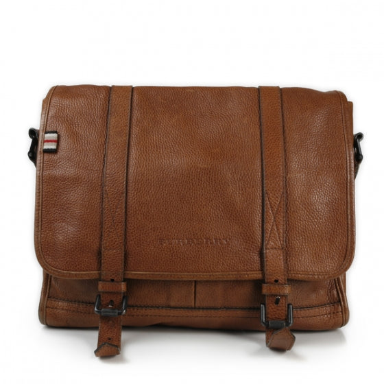 PRORSUM Leather Messenger Bag Brown
