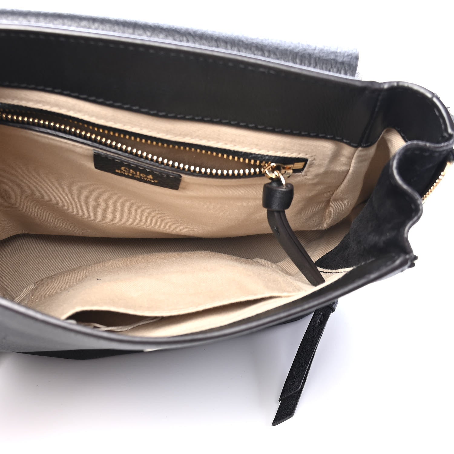 Chloe Suede Calfskin Small Faye Backpack Black 5 of 9