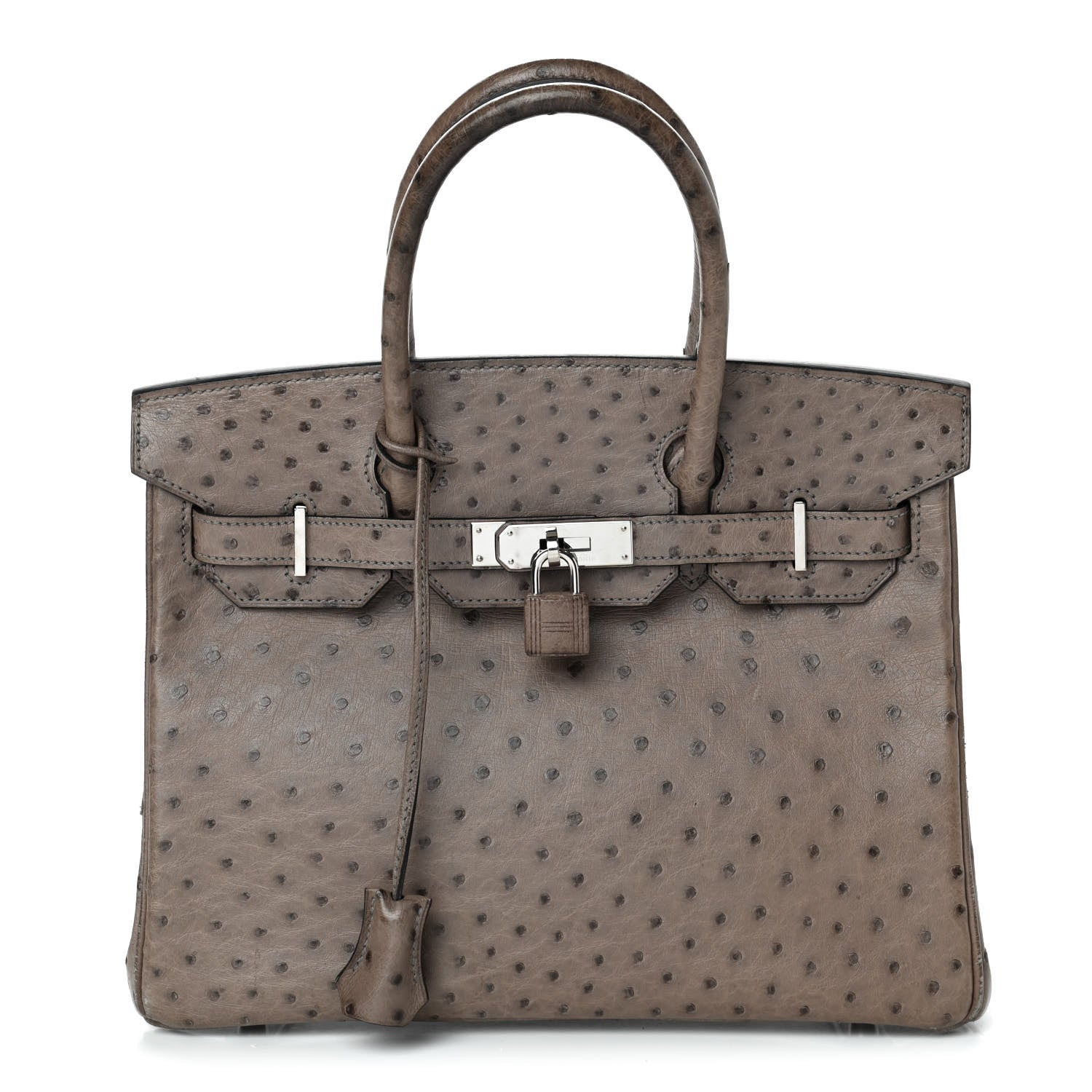 Hermes Ostrich Birkin 30 Gris Tourterelle 1 of 12