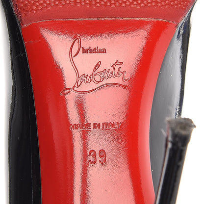 Christian Louboutin Patent Fifi 100 Pumps 39 Black 8 of 12
