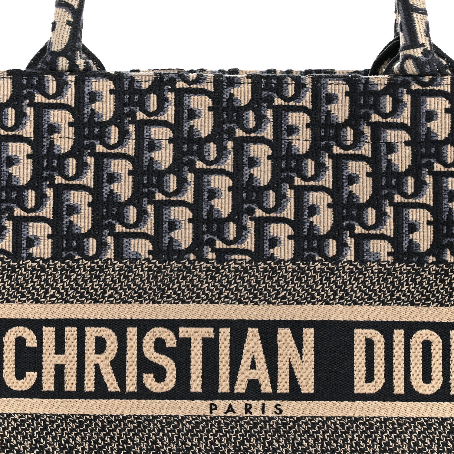 Christian Dior Oblique Medium Book Tote Blue Multicolor 8 of 12