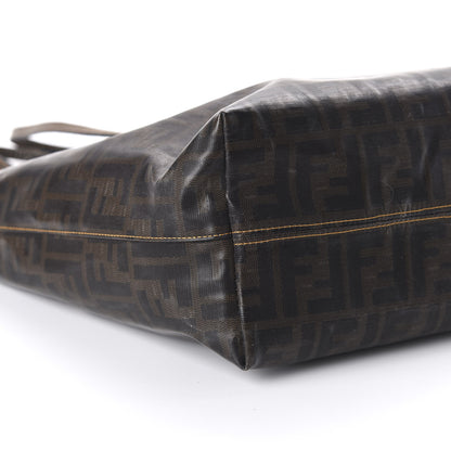 Fendi Zucca Spalmati Matrioska Small Roll Tote Tobacco Black 6 of 9
