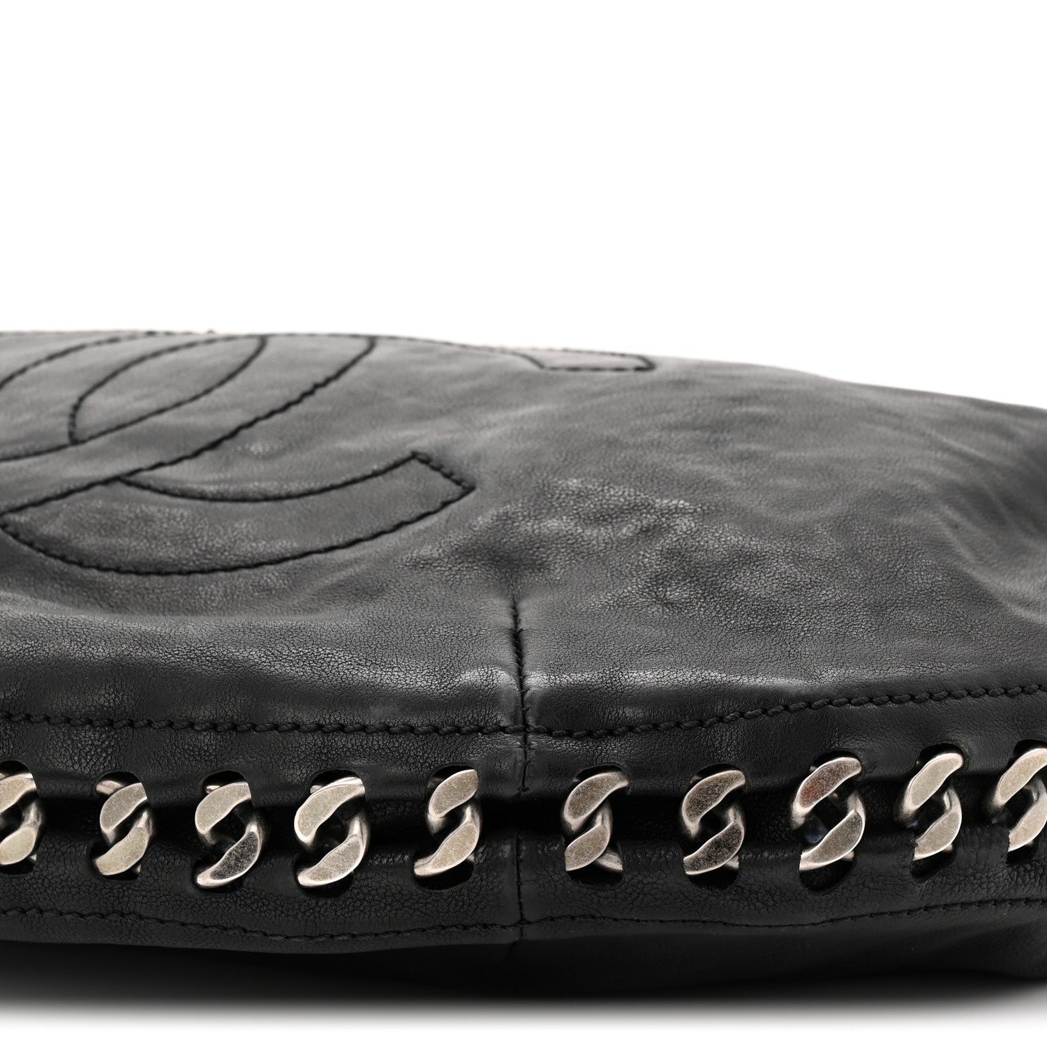 Chanel Calfskin Modern Chain Hobo Black 10 of 10