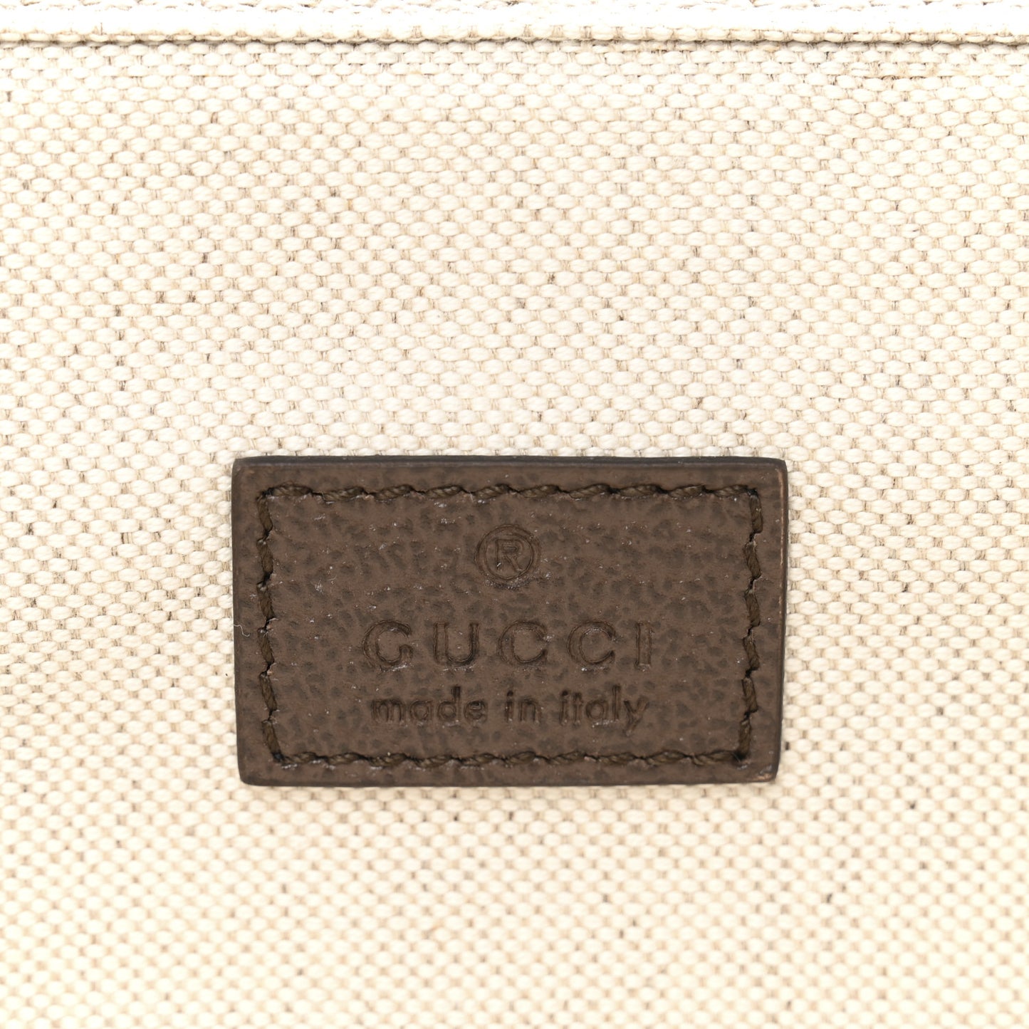 GG Supreme Monogram Medium Packing Cube Beige Ebony New Acero