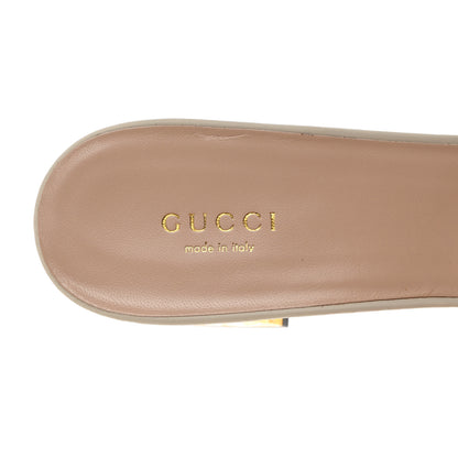 Gucci Cosmos Softy Calfskin Interlocking G Cut Out 55mm Slide Sandals 40.5 White 6 of 8