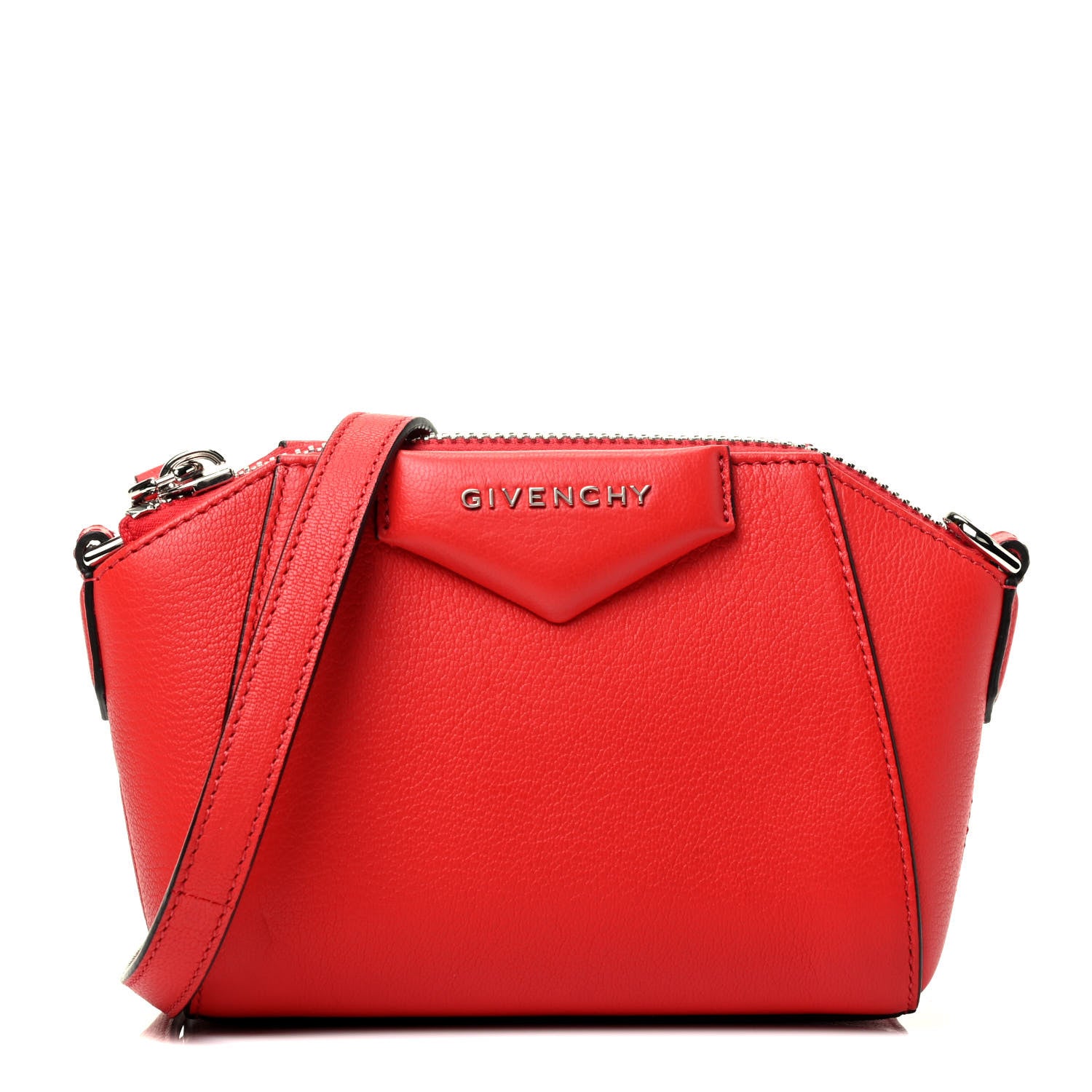 Givenchy Sugar Goatskin Nano Antigona Light Red 1 of 4