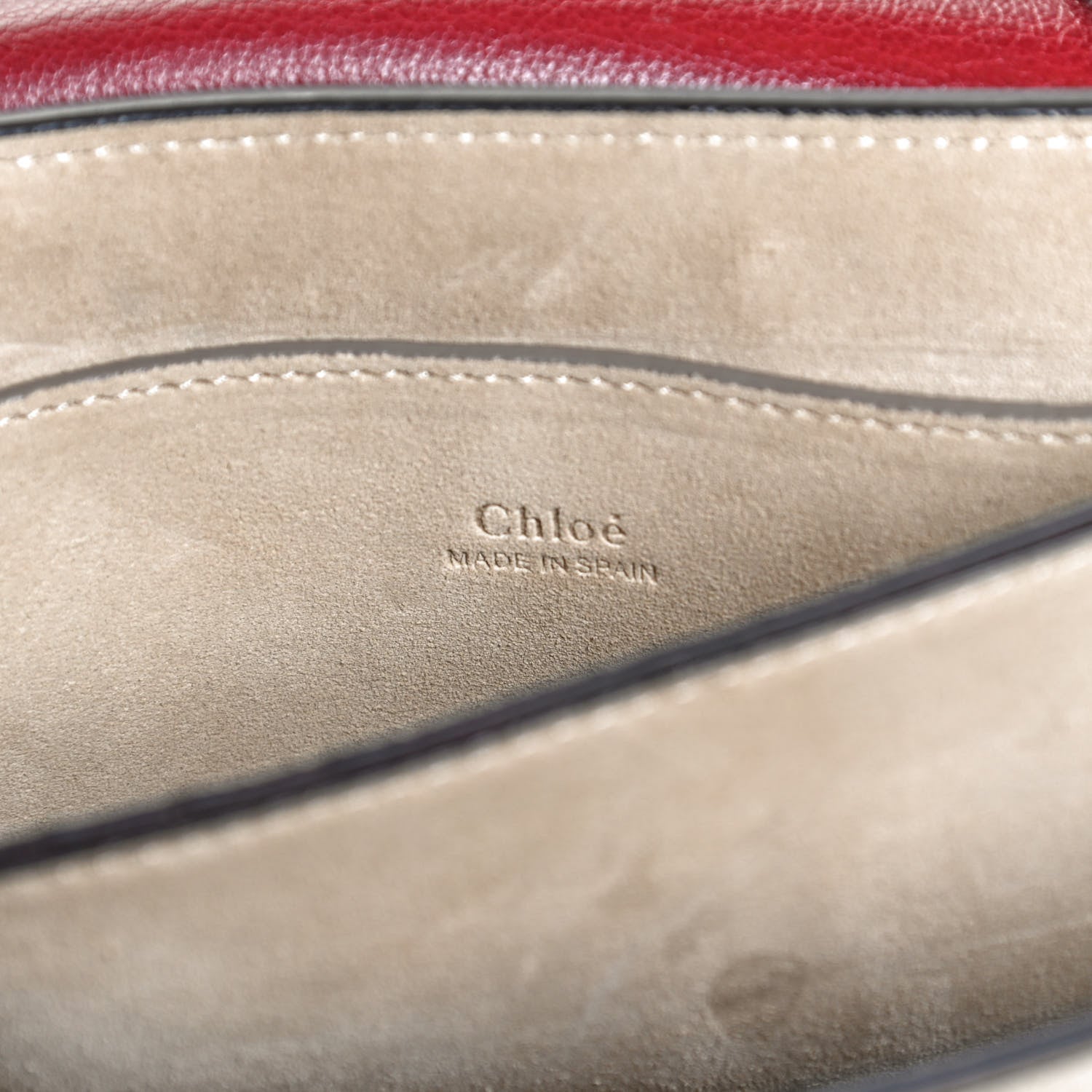 Chloe Goatskin Small Faye Shoulder Bag Sienna Red 7 of 14