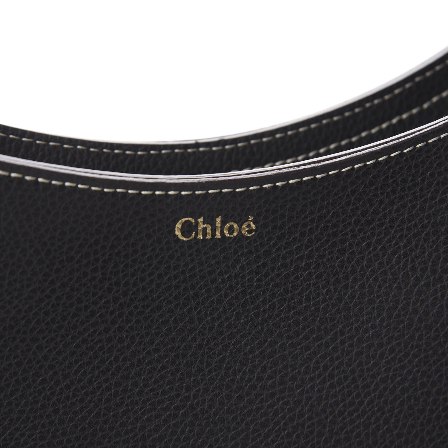 Chloe Small Grain Smooth Calfskin Medium Darryl Hobo Black 9 of 10