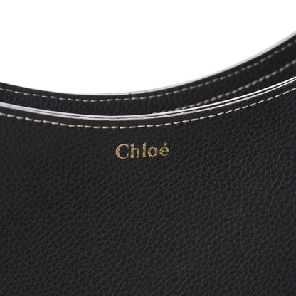Chloe Small Grain Smooth Calfskin Medium Darryl Hobo Black 9 of 10
