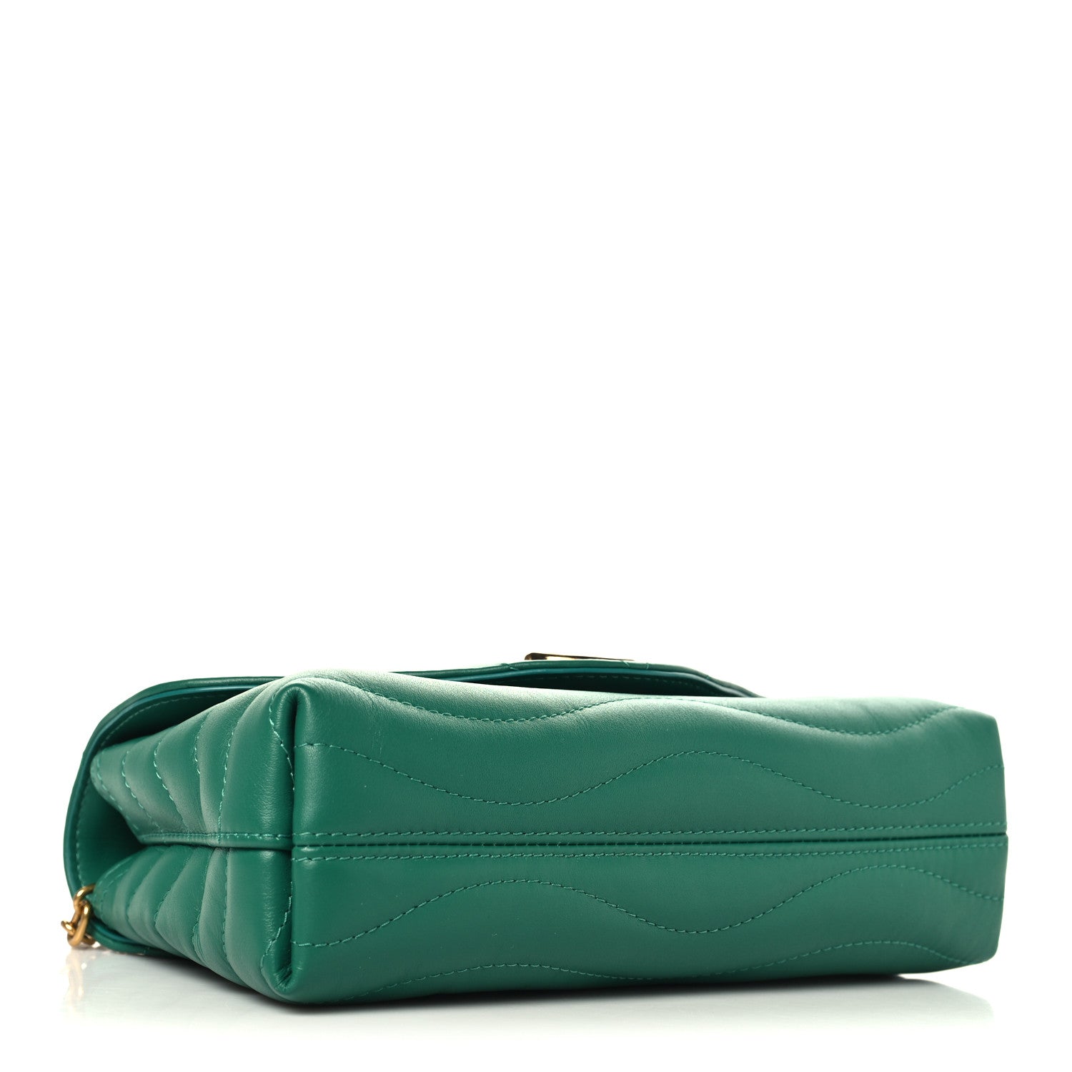 Louis Vuitton Calfskin New Wave Chain Bag MM NM  Emerald 4 of 10