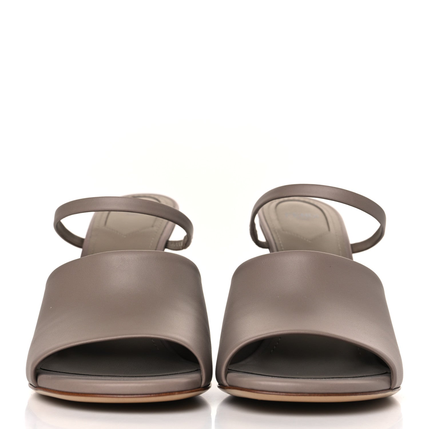 Fendi Vitello Fendi First 95mm Slide Sandals 39 Caribou 2 of 9