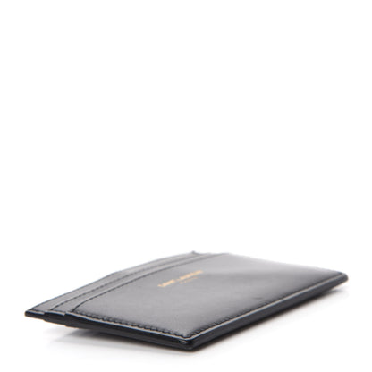 Saint Laurent Calfskin Credit Card Case Black 4 of 9