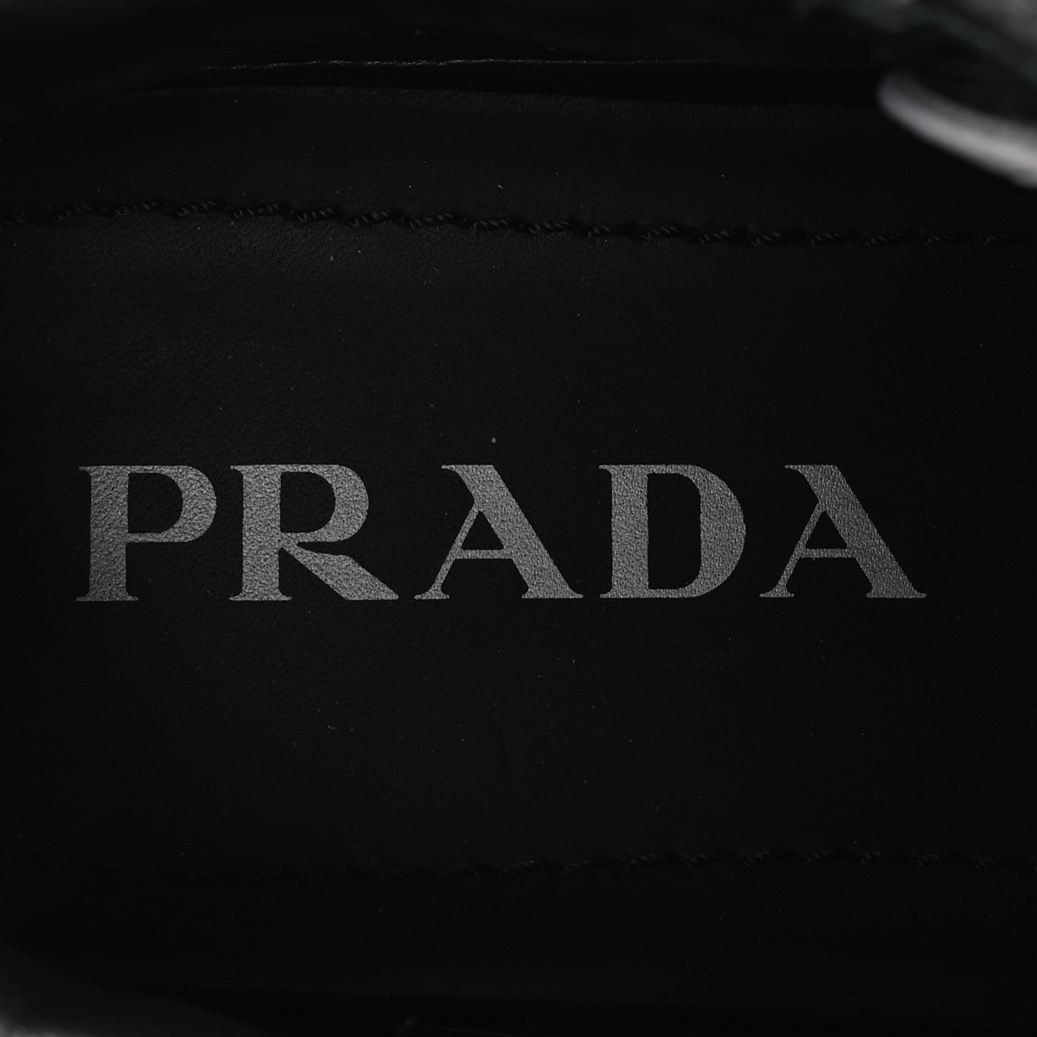 Prada Re-Nylon Piuma Metal Triangle Logo Quilted 45mm Sneakers 40 Black 8 of 9