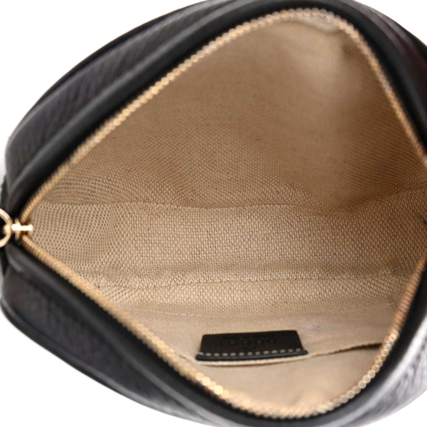 Pebbled Calfskin Mini Soho Chain Bag Black
